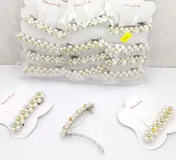 گیر عقب سر مرواریدی نگین دار کارتی