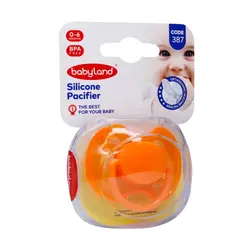 پستانک ارتودنسی 0-6 ماهگی baby land کد 387