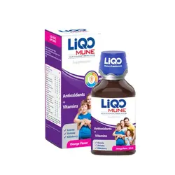 شربت ویتامین و انتی اکسیدان liqomune طعم پرتقال 250 میل