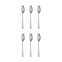 قاشق مربا خوری صنایع استیل ایران مدل مونزا مجموعه شش عددی