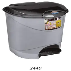 سطل پدالی دوجداره مرجان کد(۲۴۴۰) ناصر پلاستیک