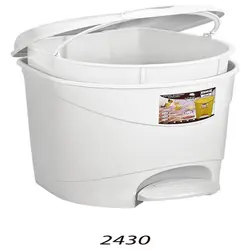 سطل پدالی دوجداره مرجان۳ کد(۲۴۳۰) ناصر پلاستیک