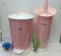 سطل و فرچه دستشویی ساده لیمون