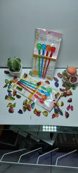 قاشق شربت4عددی رنگی خارج