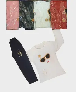 بلوز شلوار دخترانه پولک دوزی و گلدوزی (آرشیو) | تولیدی جامه پوش