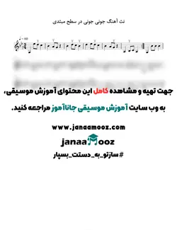 آموزش تصویری آهنگ جونی جونی با سنتور دوره اول مبتدی مدرس سعید سوماک