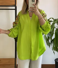 کیمونو پولک دوزی گلدوزی ترک طرح زر ۲ اورجینال برند orfeo negro