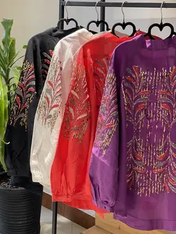 کیمونو پولک دوزی گلدوزی ترک طرح زر برند orfeo negro