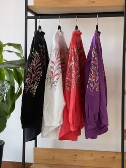 کیمونو پولک دوزی گلدوزی ترک طرح زر برند orfeo negro