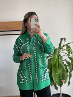 شومیز پولک دوزی گلدوزی مجلسی ترک طرح هندسی