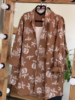 شومیز طرح برجسته ترک اورجینال طرح برگ و گل