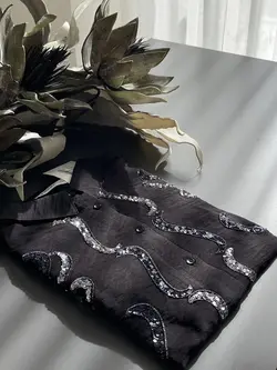 شومیز گلدوزی پولک دوزی ترک اورجینال طرح منحنی