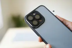 قاب دور رنگی محافظ لنز دار KWI-NI برای Iphone14