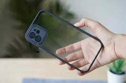 قاب دور رنگی محافظ لنز دار KWI-NI برای Iphone14