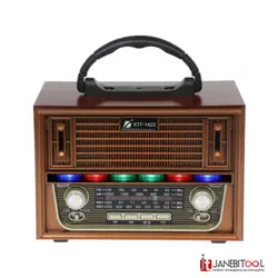 اسپیکربلوتوثی قابل حمل رادیویی مدل KTF-1422Bluetooth portable radio speaker model KTF-1422