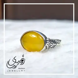 انگشتر نقره مردانه شرف الشمس طرح شور