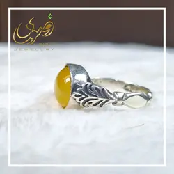 انگشتر نقره مردانه شرف الشمس طرح شور