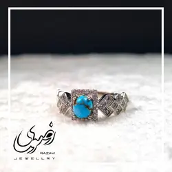 نیم ست نقره زنانه فیروزه نیشابوری