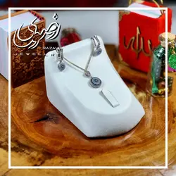 نیم ست نقره زنانه فیروزه نیشابوری طرح چشم