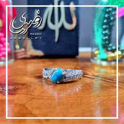 نیم ست نقره زنانه فیروزه نیشابوری طرح عروس