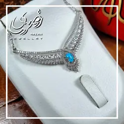 نیم ست نقره زنانه فیروزه نیشابوری طرح عروس