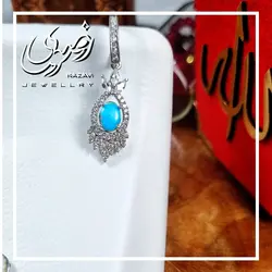 نیم ست نقره زنانه فیروزه نیشابوری طرح عروس