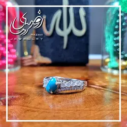 نیم ست نقره زنانه فیروزه نیشابوری طرح عروس