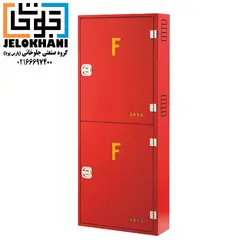 جعبه روکار دوطبقه آریا کوپلینگ رنگ قرمز 160*65