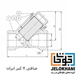 شیر صافی برنجی Y کیز ایران سایز 1/2 2