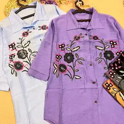 شومیز دوگل پولک