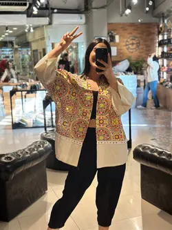 مانتو مجلسی بخارا سوزن دوزی