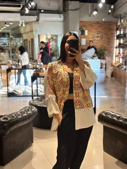 مانتو مجلسی بخارا سوزن دوزی