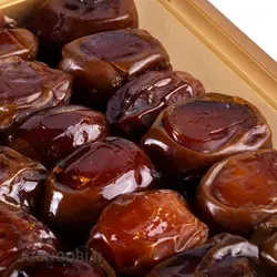 خرما خاصویی طلایی کله چین Khassui Date : وزن 600 گرم