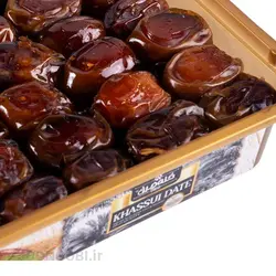 خرما خاصویی طلایی کله چین Khassui Date : وزن 600 گرم