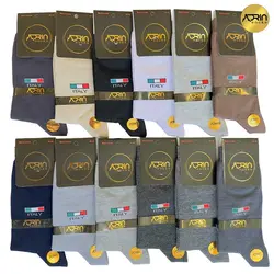جوراب ساق بلند مردانه ایتالیا ❤️ | بسته 12 عددی