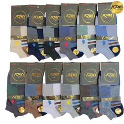 جوراب مچی مردانه طرح پولو ❤️ | بسته 12 عددی