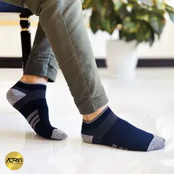 جوراب مچی مردانه طرح وسط کش ❤️ | بسته 12 عددی