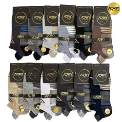 جوراب مچی مردانه طرح مثلث❤️ | بسته 12 عددی