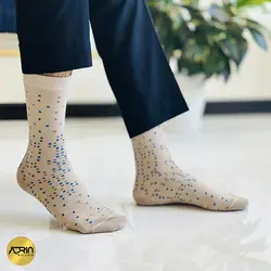 جوراب مردانه ساق دار طرح مربع ریز ❤️ | بسته 12 عددی