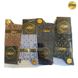 جوراب مردانه ساق دار طرح مربع ریز ❤️ | بسته 12 عددی