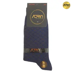 جوراب مردانه ساق دار طرح لوزی نقطه ای ❤️ | بسته 12 عددی