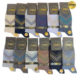 جوراب مردانه ساق دار طرح مصری ❤️ | بسته 12 عددی