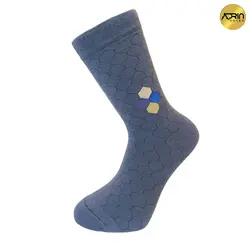 جوراب مردانه ساق دار طرح شش ضلعی❤️ | بسته 12 عددی