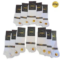 جوراب مچی مردانه سفید❤️ | بسته 12 عددی