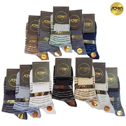 جوراب نیم ساق مردانه طرح ابروباد ❤️ | بسته 12 عددی