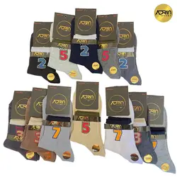 جوراب نیم ساق مردانه طرح پولو ❤️ | بسته 12 عددی