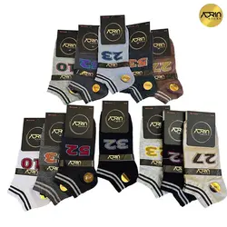 جوراب مچی مردانه طرح اعداد❤️ | بسته 12 عددی