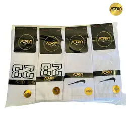 جوراب مردانه ساق دار ورزشی سفید ❤️ | بسته 12 عددی