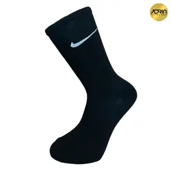 جوراب مردانه ساق دار ورزشی مشکی ❤️ | بسته 12 عددی