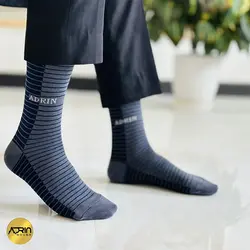 جوراب مردانه ساق دار طرح رینگی قرینه ❤️ | بسته 12 عددی